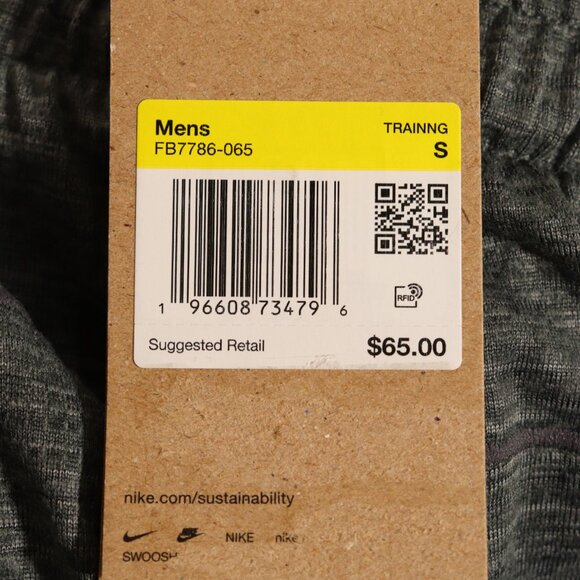 NWT Nike Men's Yoga Shorts in Gray Size Small - Picture 12 of 12